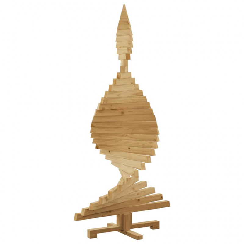Choinki z podstawą Brązowy 150 cm Lite drewno sosnowe