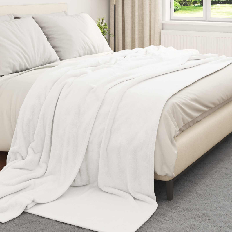 Koc Biały 240 x 270 cm Polar