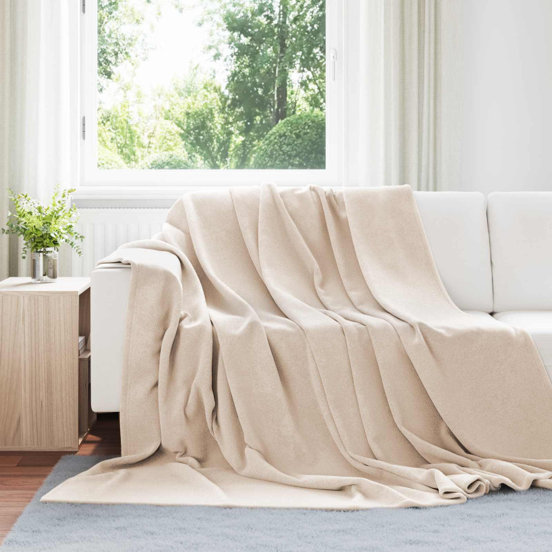 Koce narzutowe 6 pcs Beżowy 240 x 270 cm Polar