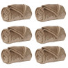 Koce narzutowe 6 pcs Camel 220 x 240 cm Polar
