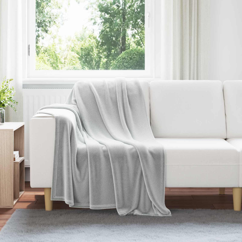Koce narzutowe 6 pcs Szary 130 x 150 cm Polar