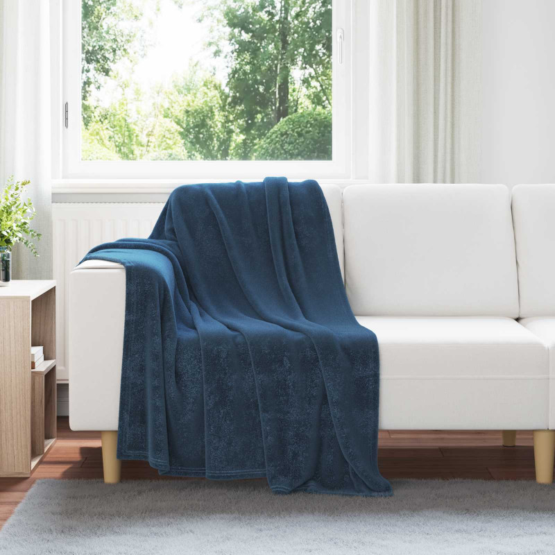 Koce narzutowe 6 pcs Granatowy 130 x 150 cm Polar