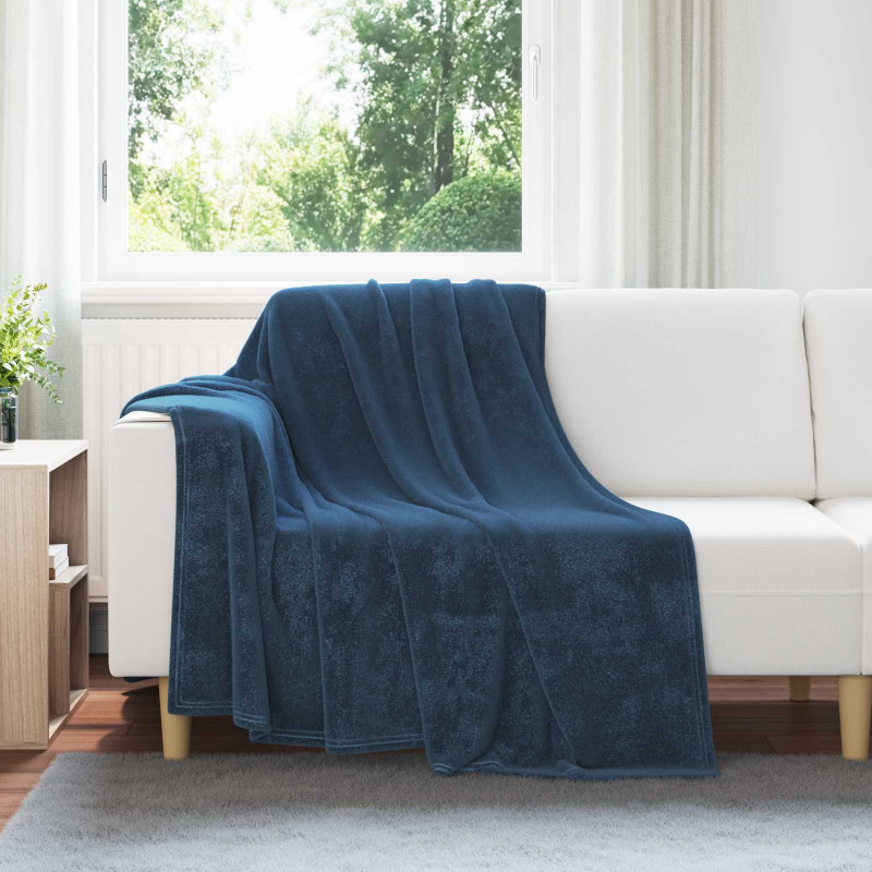 Koce narzutowe 6 pcs Granatowy 150 x 200 cm Polar