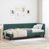 Rama łóżka narożnego Ciemna zieleń 80 cm x 200 cm Aksamit