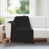 Koce narzutowe 6 pcs Czarny 130 x 150 cm Polar
