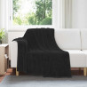 Koce narzutowe 6 pcs Czarny 150 x 200 cm Polar