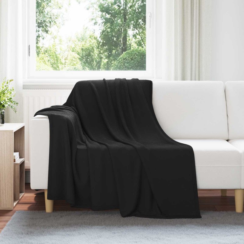 Koce narzutowe 24 pcs Czarny 200 x 150 cm Polar