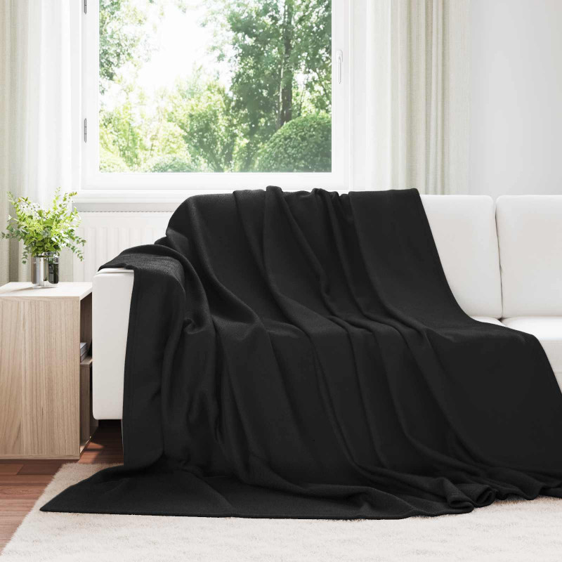 Koce narzutowe 24 pcs Czarny 270 x 240 cm Polar