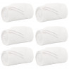 Koce narzutowe 6 pcs Biały 130 x 150 cm Polar