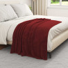 Koce narzutowe 6 pcs Bordeaux Czerwony 130 x 150 cm Polar