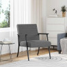 fotel Ciemnoszary 59 x 75 x 78 cm tkanina