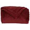 Koce narzutowe 6 pcs Bordeaux Czerwony 130 x 150 cm Polar