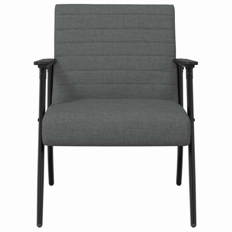 fotel Ciemnoszary 59 x 75 x 78 cm tkanina