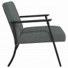 fotel Ciemnoszary 59 x 75 x 78 cm tkanina