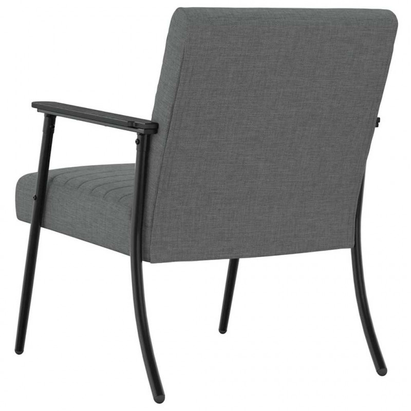 fotel Ciemnoszary 59 x 75 x 78 cm tkanina