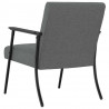 fotel Ciemnoszary 59 x 75 x 78 cm tkanina