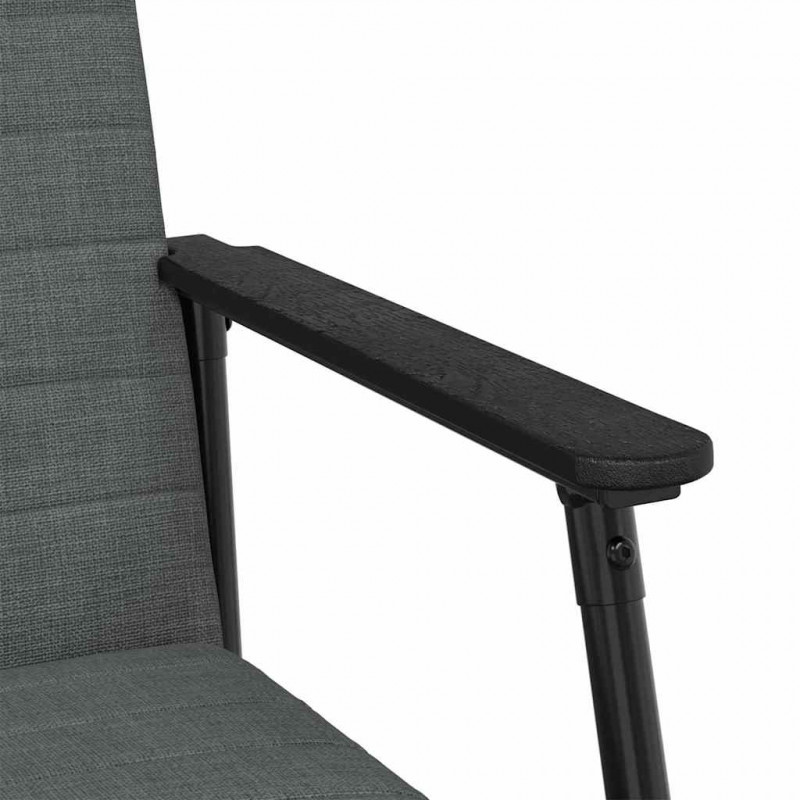 fotel Ciemnoszary 59 x 75 x 78 cm tkanina