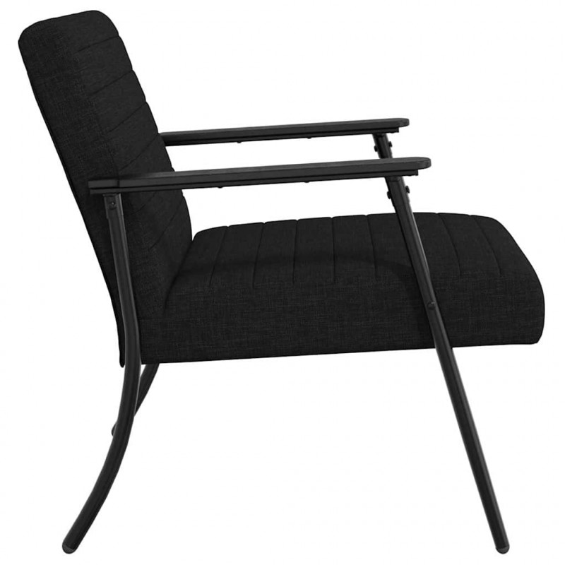 fotel Czarny 59 x 75 x 78 cm tkanina