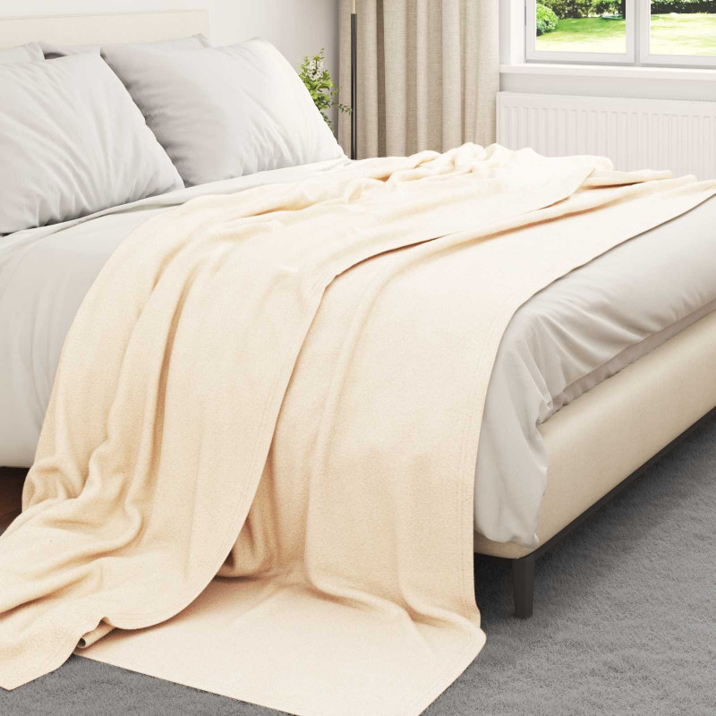 Koce narzutowe 24 pcs Kremowy 240 x 220 cm Polar
