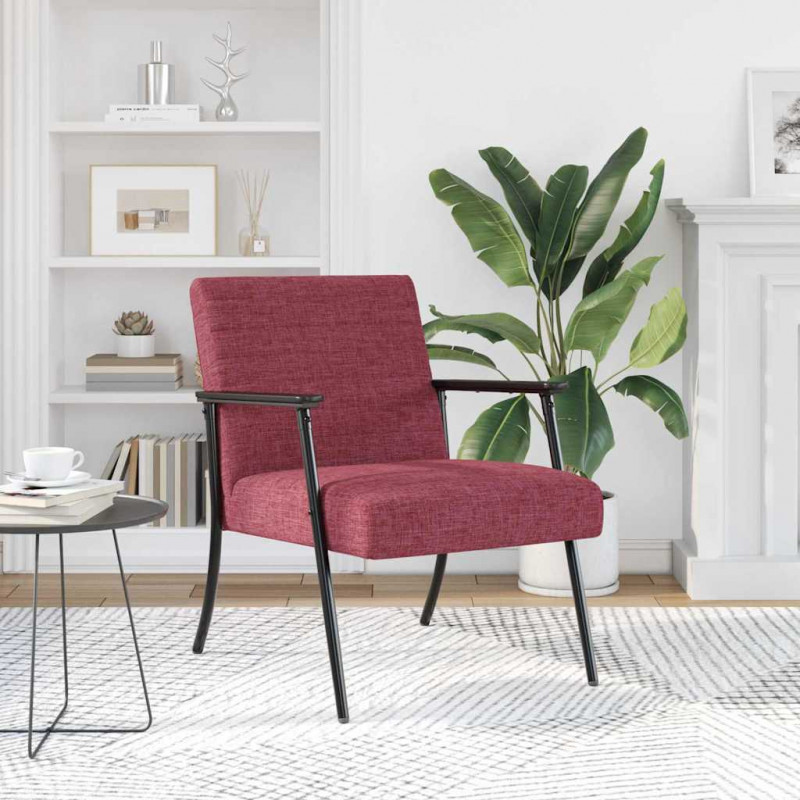 fotel Czerwone wino 59 x 75 x 78 cm tkanina