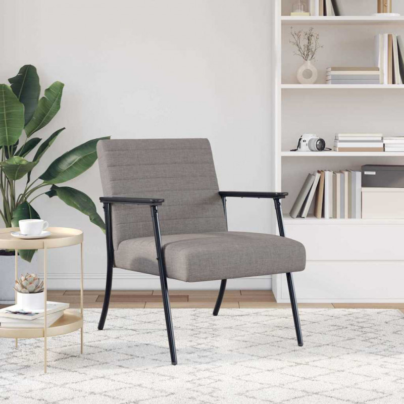 fotel Ciemnoszary 59 x 75 x 78 cm tkanina