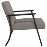 fotel Ciemnoszary 59 x 75 x 78 cm tkanina