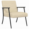 fotel Kremowy 59 x 75 x 78 cm tkanina