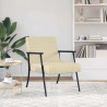 fotel Kremowy 59 x 75 x 78 cm tkanina