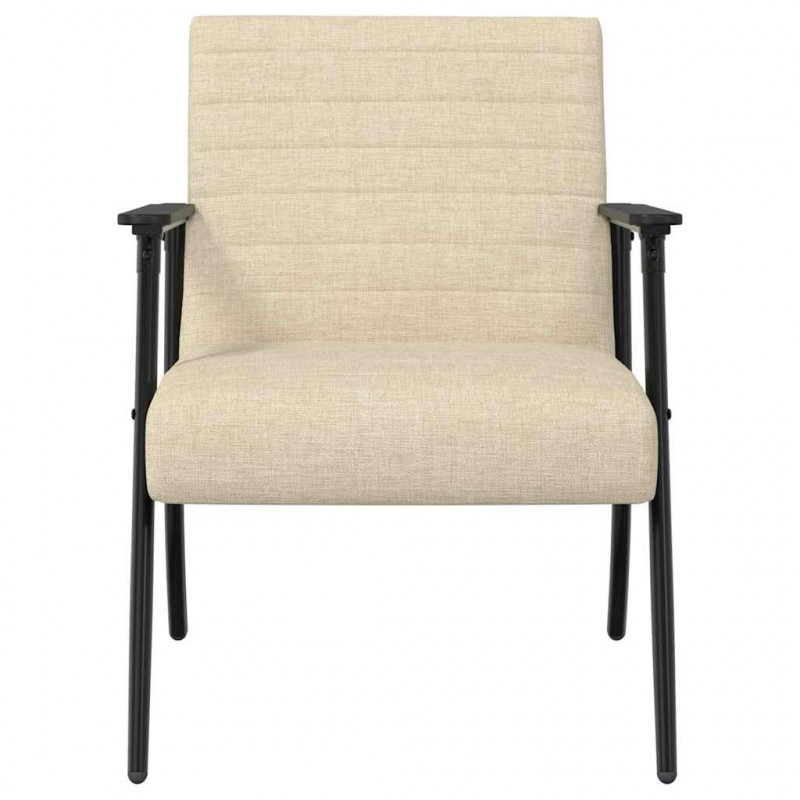 fotel Kremowy 59 x 75 x 78 cm tkanina