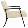fotel Kremowy 59 x 75 x 78 cm tkanina