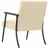 fotel Kremowy 59 x 75 x 78 cm tkanina