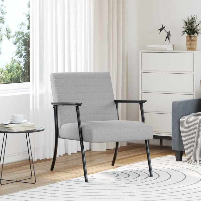 fotel Szary chmur 59 x 75 x 78 cm tkanina