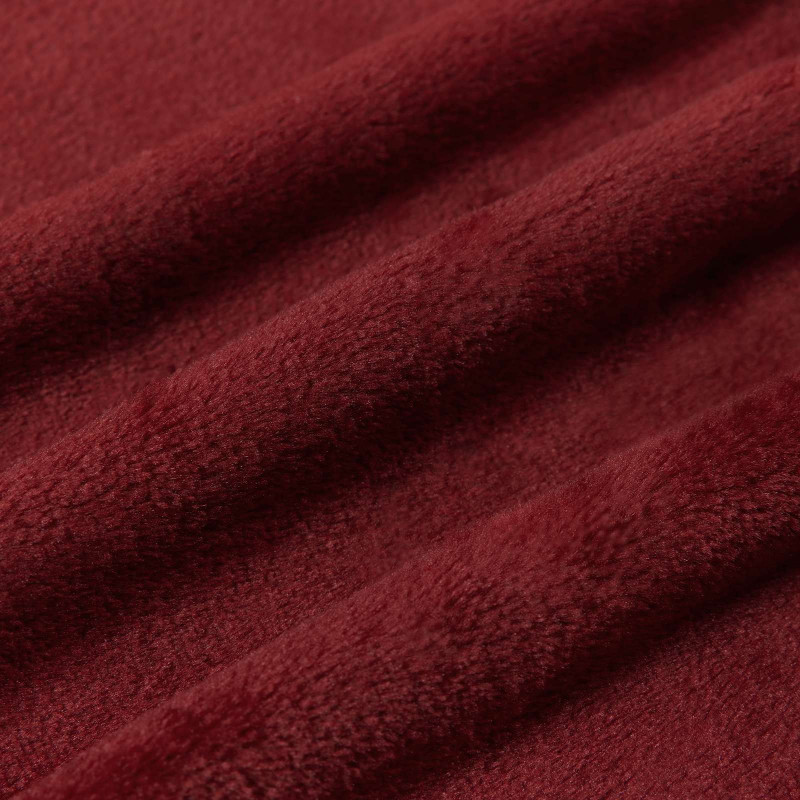 Koce narzutowe 6 pcs Bordeaux Czerwony 240 x 270 cm Polar