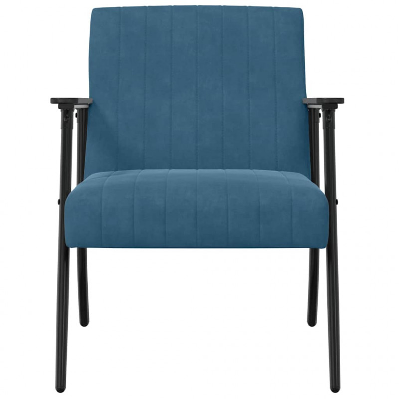 fotel Niebieski 59 x 75 x 78 cm Aksamit