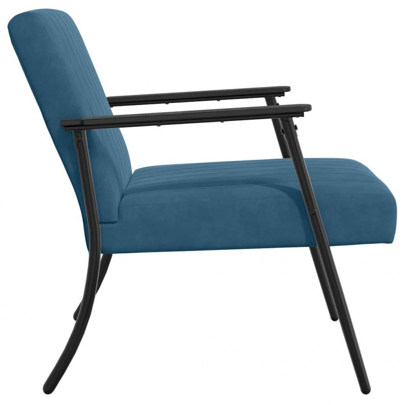 fotel Niebieski 59 x 75 x 78 cm Aksamit