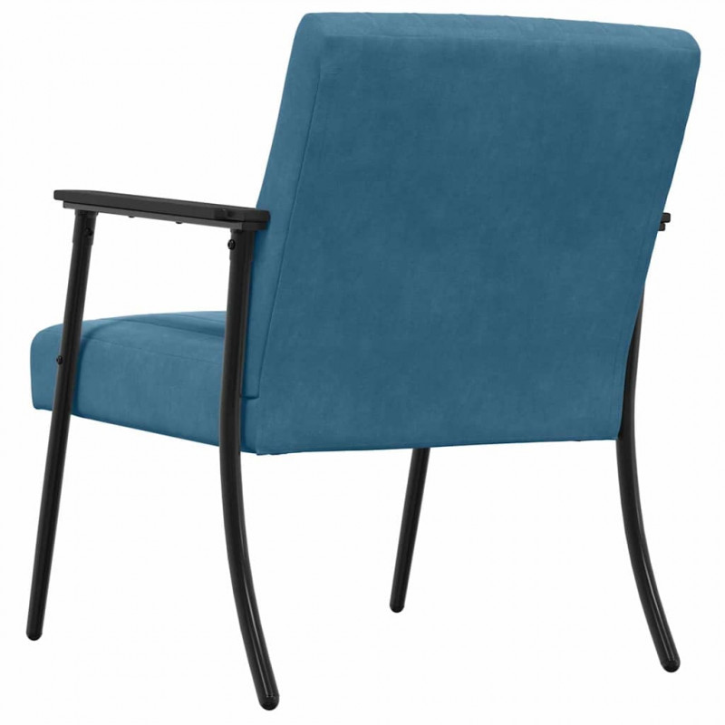 fotel Niebieski 59 x 75 x 78 cm Aksamit