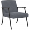 fotel Ciemnoszary 59 x 75 x 78 cm Aksamit