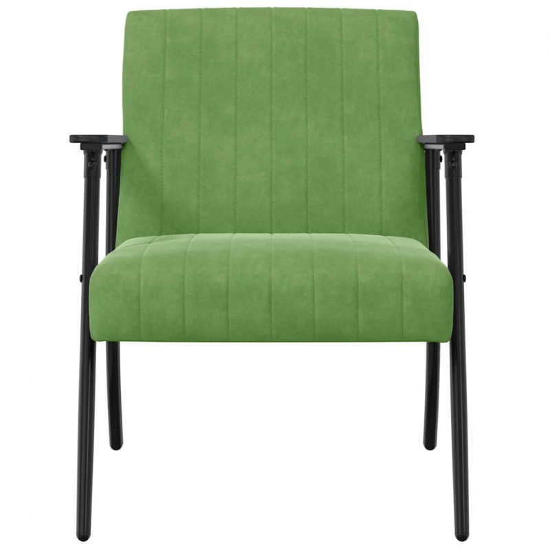 fotel Jasnozielony 59 x 75 x 78 cm Aksamit