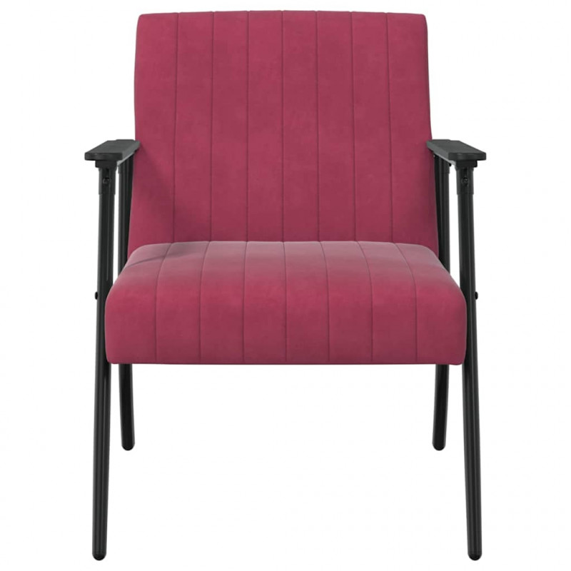 fotel Czerwone wino 59 x 75 x 78 cm Aksamit