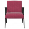 fotel Czerwone wino 59 x 75 x 78 cm Aksamit