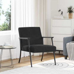 fotel Czarny 59 x 75 x 78 cm Aksamit