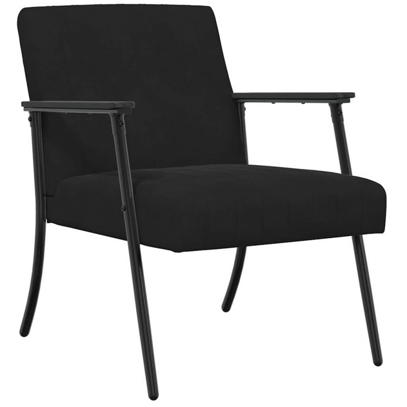 fotel Czarny 59 x 75 x 78 cm Aksamit
