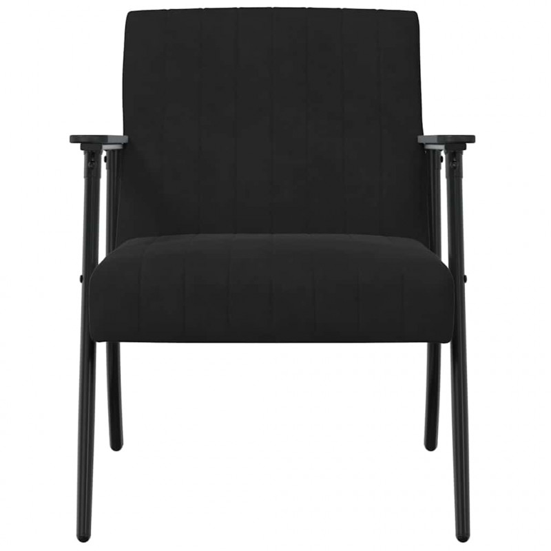 fotel Czarny 59 x 75 x 78 cm Aksamit