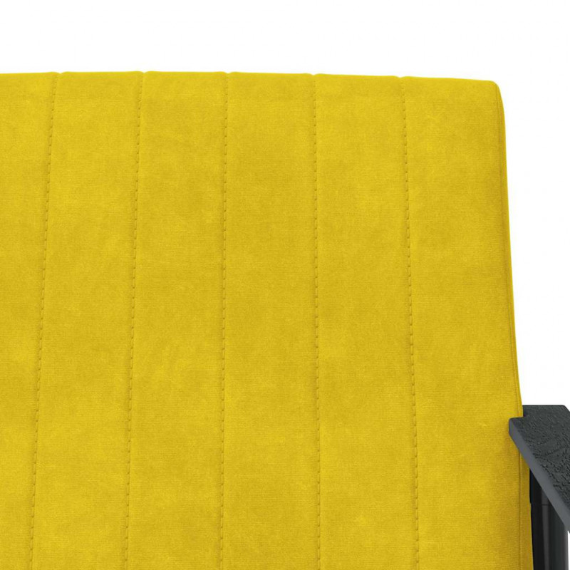 fotel Żółty 59 x 75 x 78 cm Aksamit
