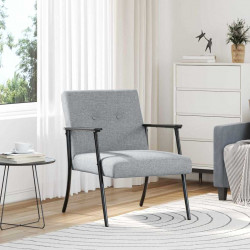 fotel Jasnoszary 59 x 75 x 78 cm tkanina