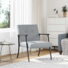 fotel Jasnoszary 59 x 75 x 78 cm tkanina