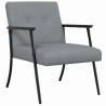 fotel Jasnoszary 59 x 75 x 78 cm tkanina