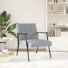 fotel Jasnoszary 59 x 75 x 78 cm tkanina