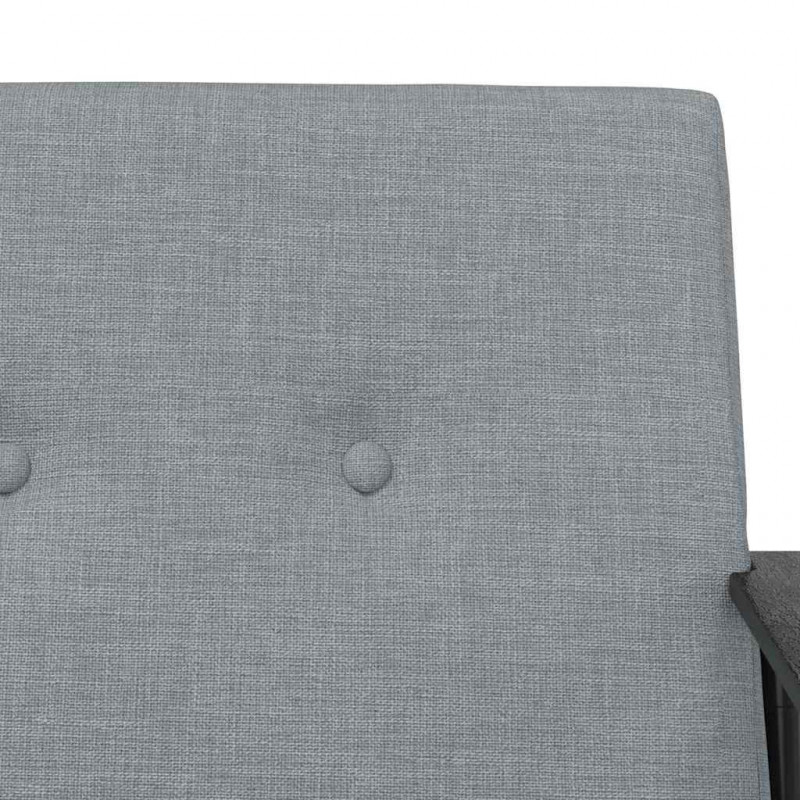 fotel Jasnoszary 59 x 75 x 78 cm tkanina