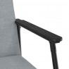 fotel Jasnoszary 59 x 75 x 78 cm tkanina